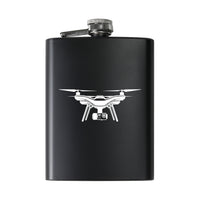 Thumbnail for Drone Silhouette Designed Stainless Steel Hip Flasks