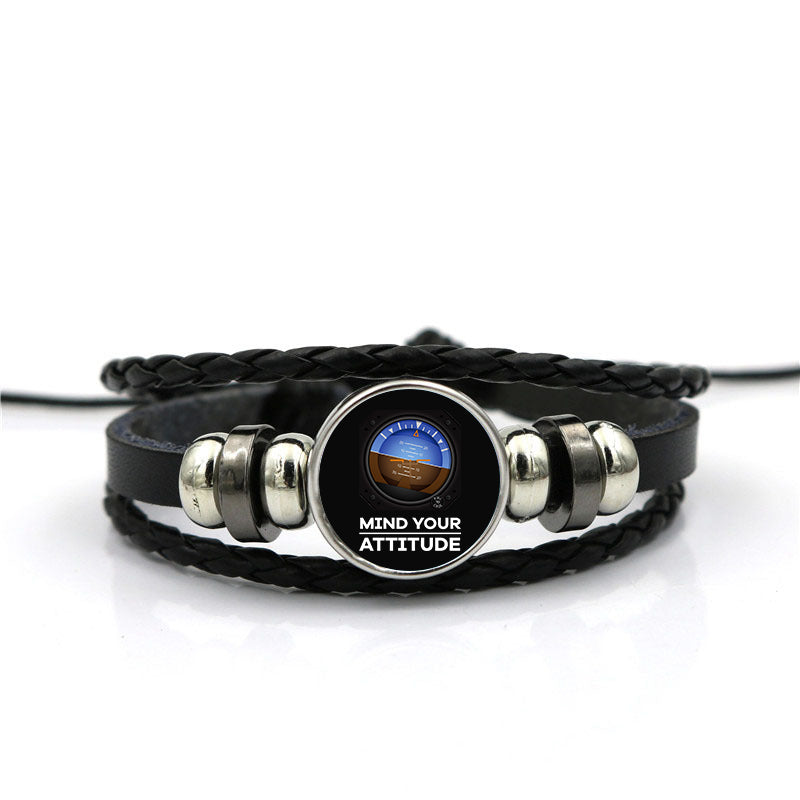 Mind Your Attitude Designed Leather Bracelets
