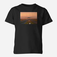 Thumbnail for Super Cool Landing During Sunset Designed Children T-Shirts