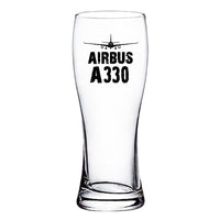 Thumbnail for Airbus A330 & Plane Designed Pilsner Beer Glasses