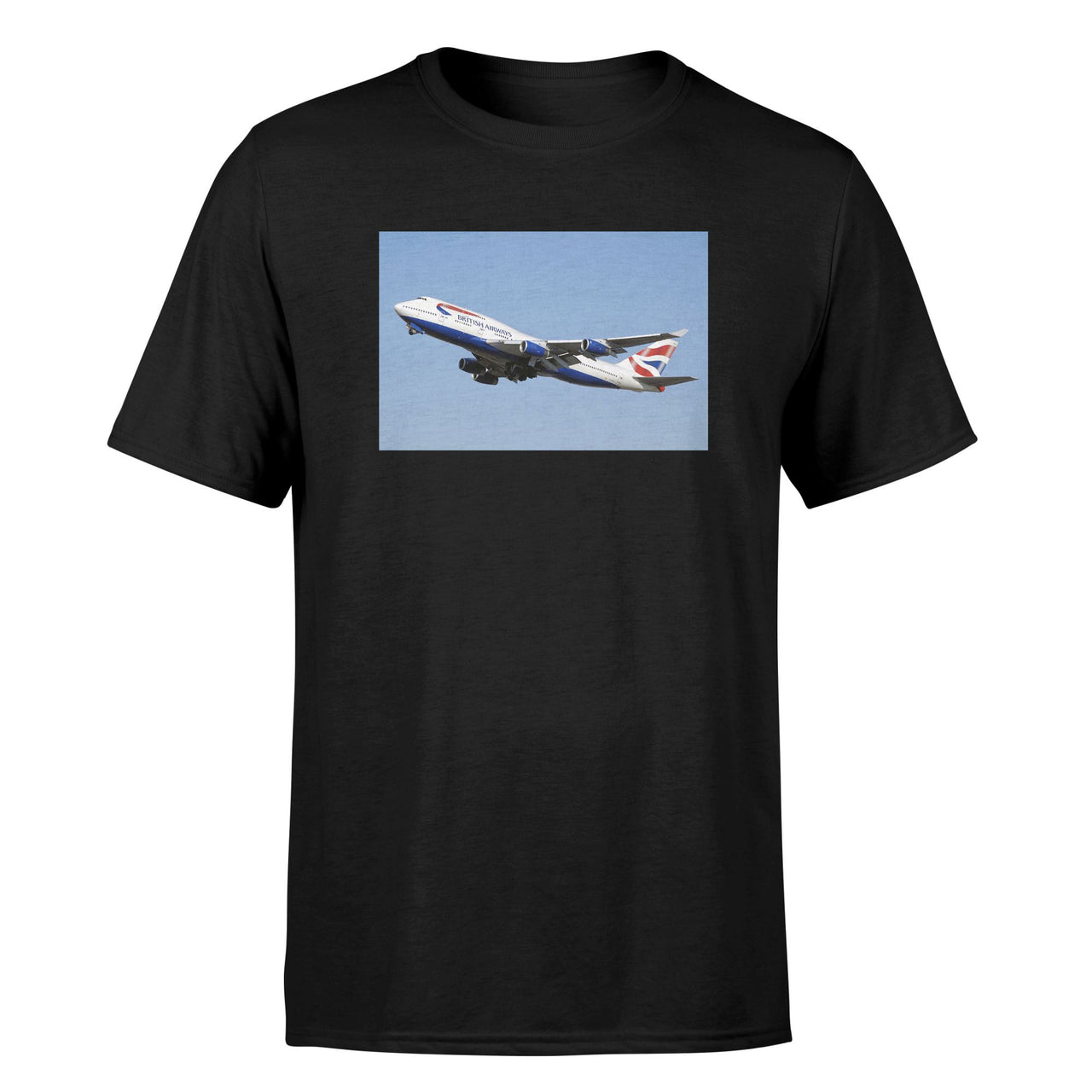 Departing British Airways Boeing 747 Designed T-Shirts