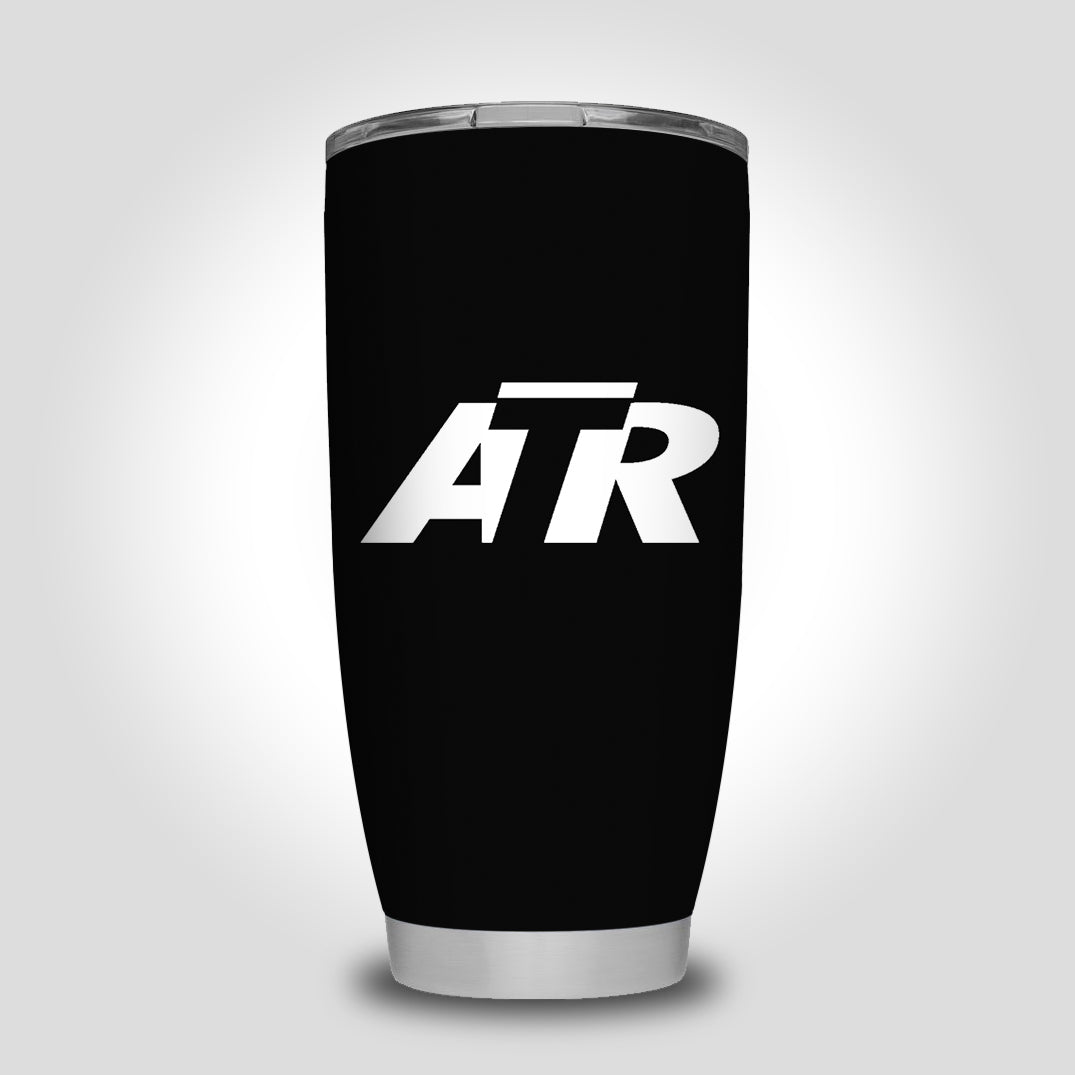 ATR & Text Designed Tumbler Travel Mugs