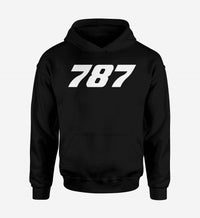 Thumbnail for 787 Flat Text Designed Hoodies