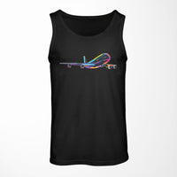 Thumbnail for Multicolor Airplane Designed Tank Tops