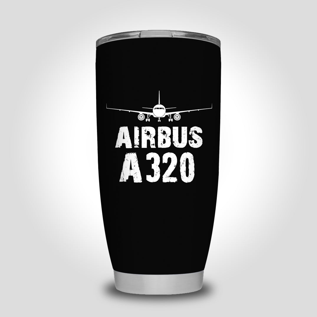 Airbus A320 & Plane Designed Tumbler Travel Mugs