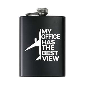 My Office Has The Best View Designed Stainless Steel Hip Flasks