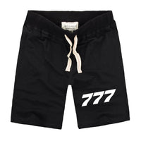 Thumbnail for 777 Flat Text Designed Cotton Shorts
