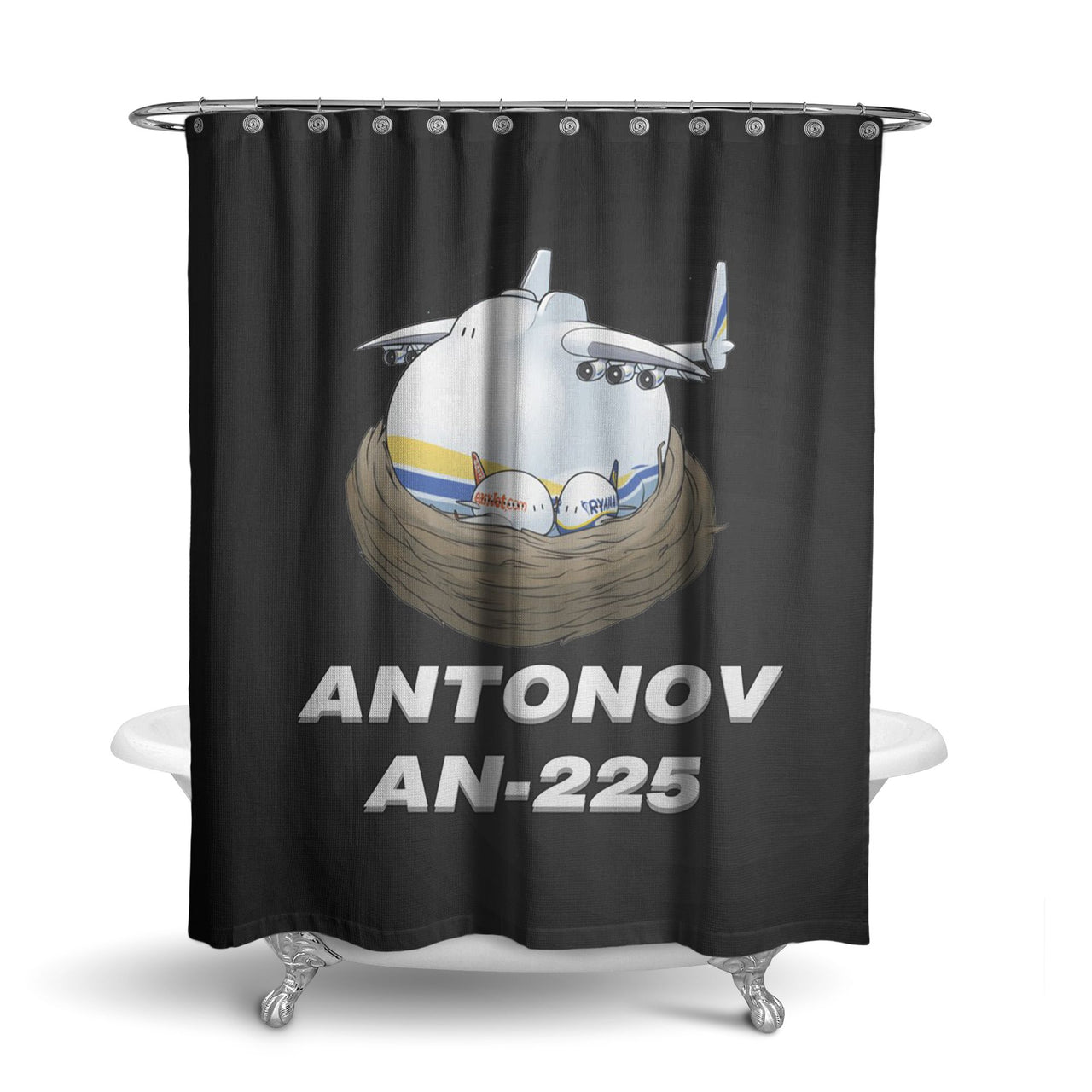 Antonov AN-225 (22) Designed Shower Curtains
