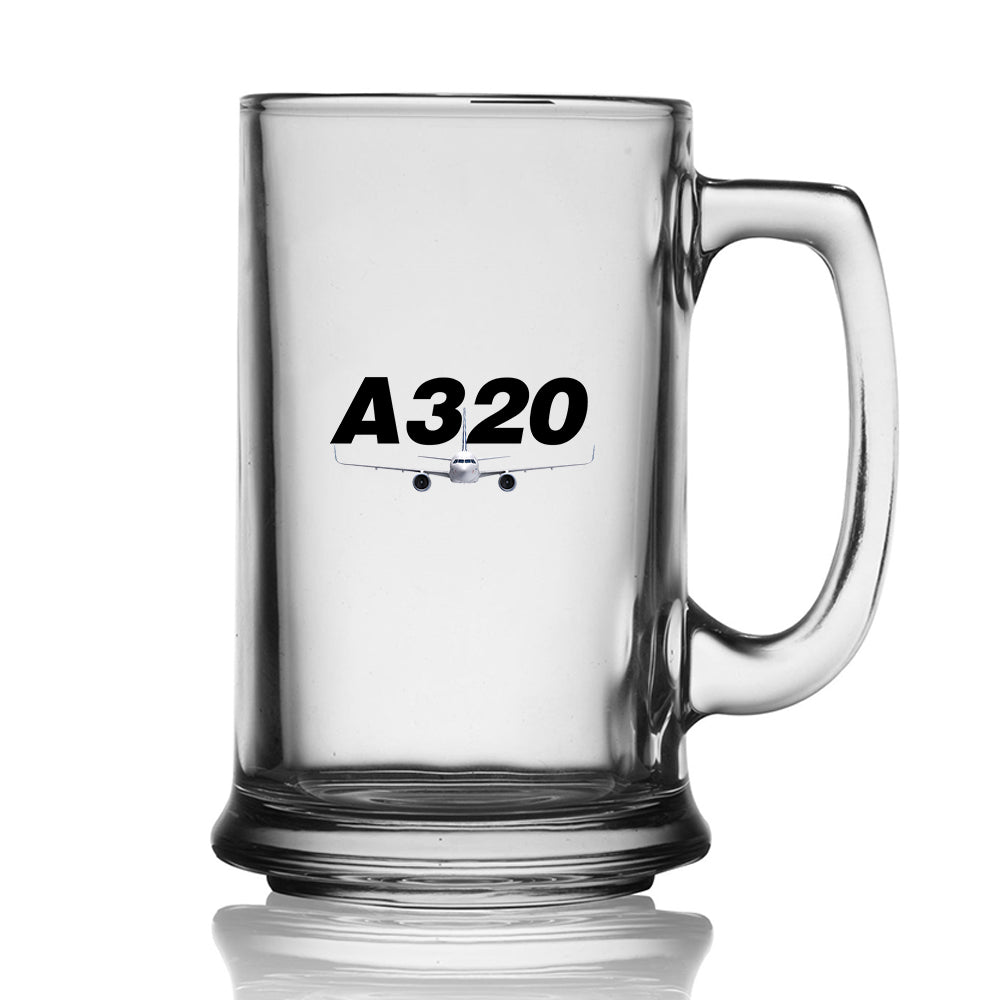 Super Airbus A320 Designed Beer Glass with Holder