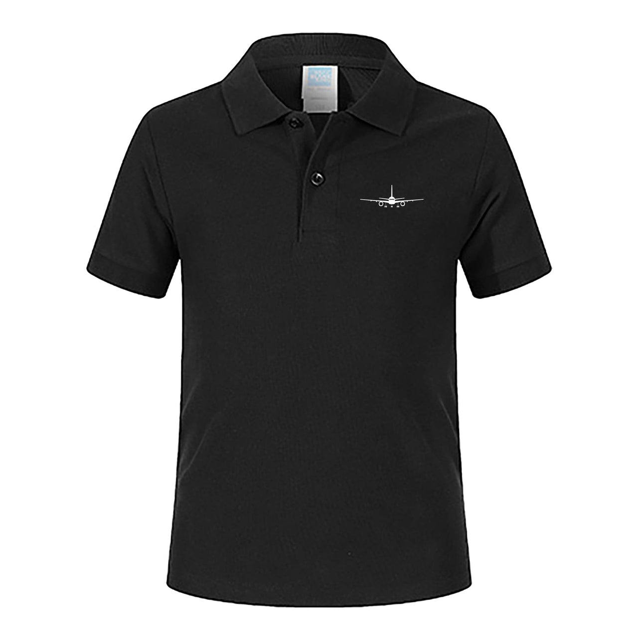 Boeing 757 Silhouette Designed Children Polo T-Shirts