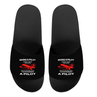 Thumbnail for If You're Cool You're Probably a Pilot Designed Sport Slippers