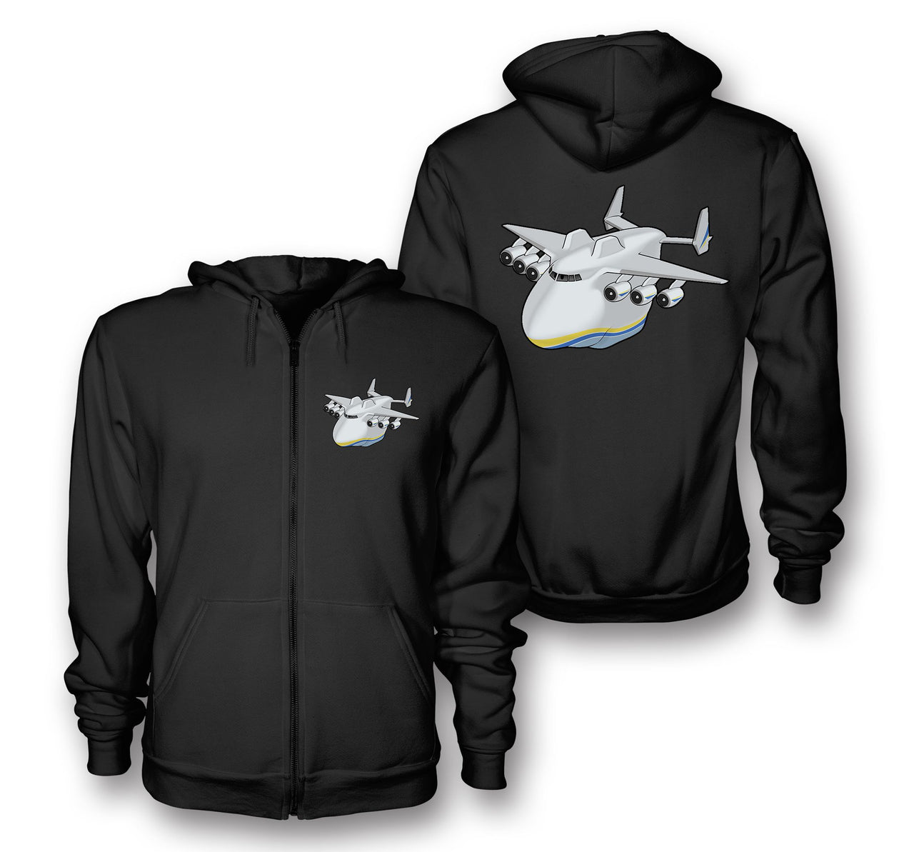 Antonov 225 (2) Designed Zipped Hoodies