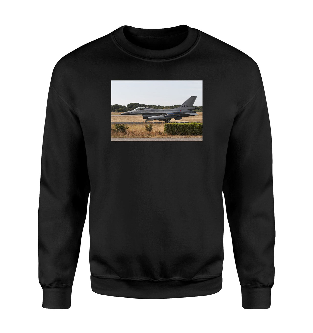 Fighting Falcon F16 From Side Designed Sweatshirts