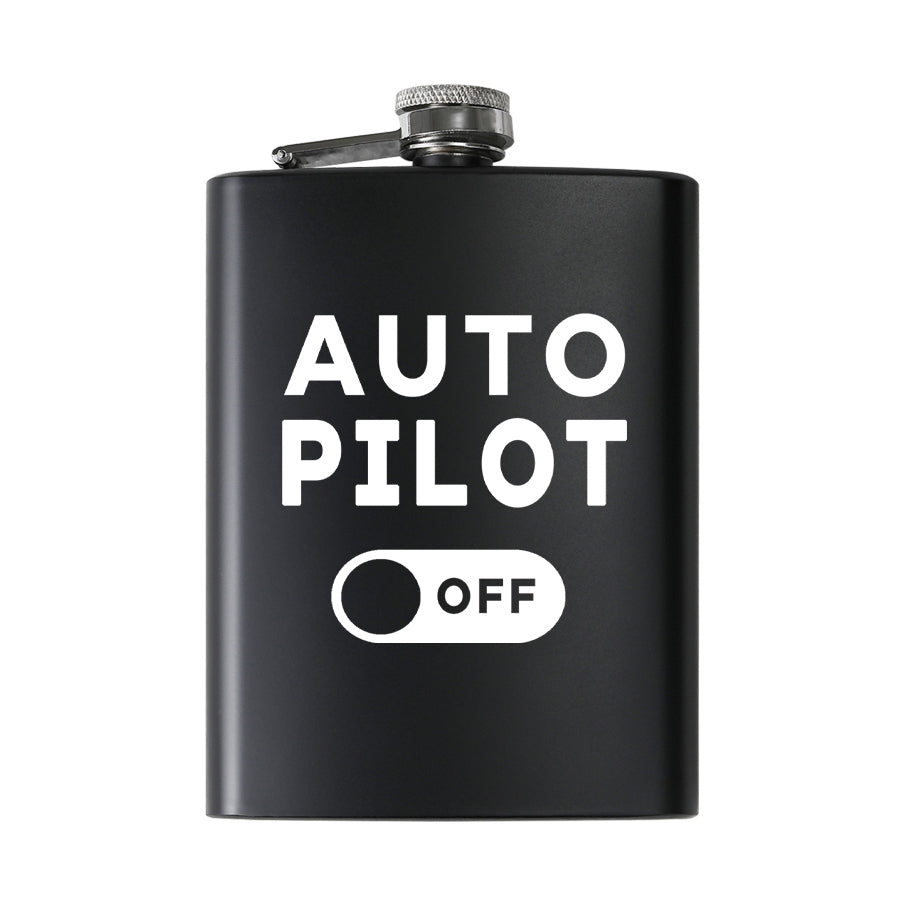 Auto Pilot Off Designed Stainless Steel Hip Flasks