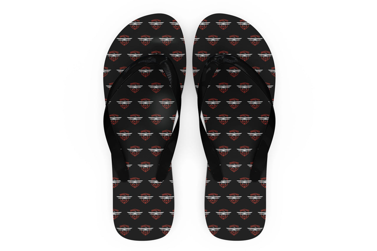 Born To Fly Designed Designed Slippers (Flip Flops)