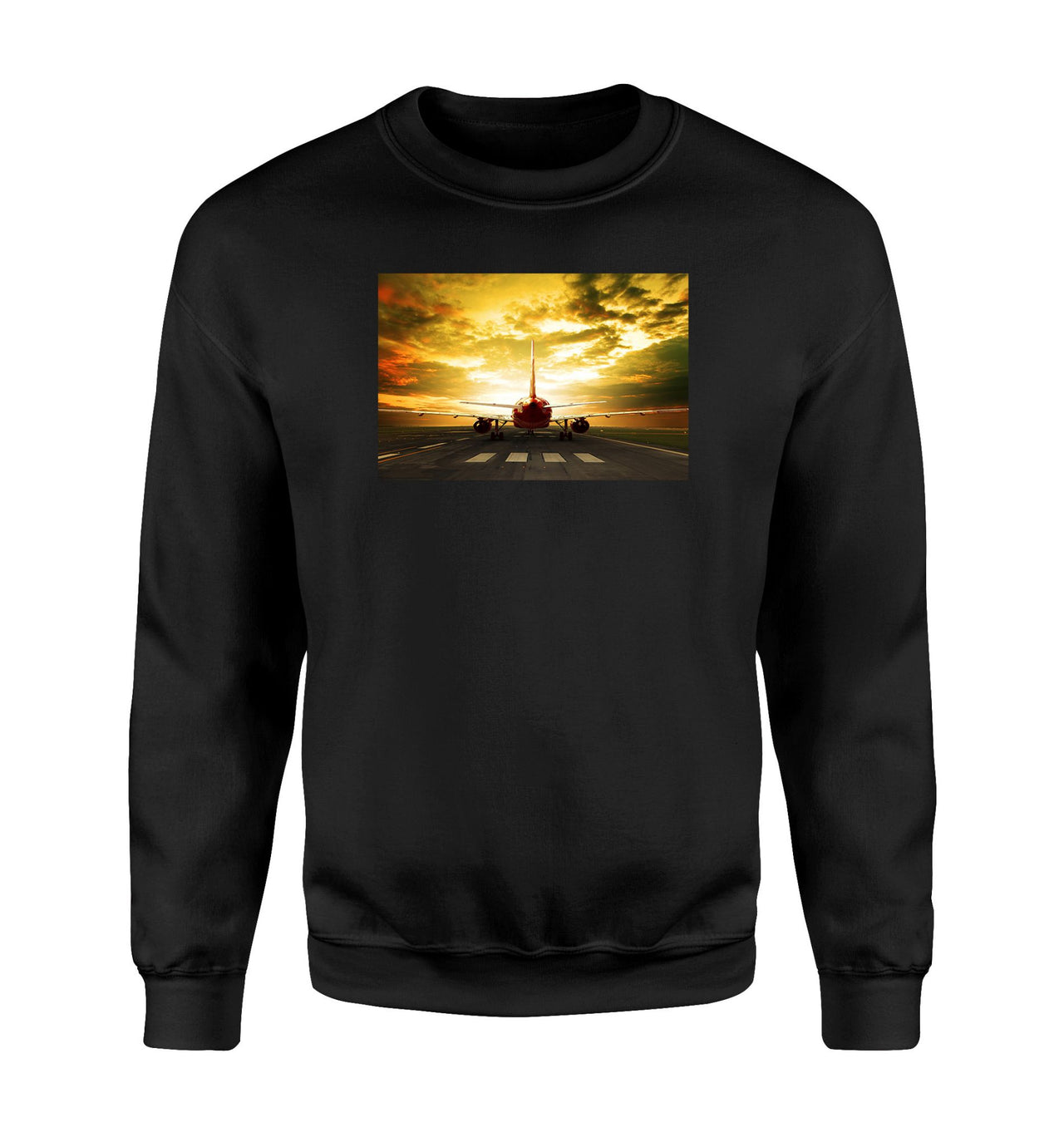 Ready for Departure Passanger Jet Designed Sweatshirts