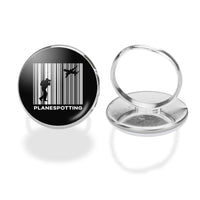 Thumbnail for Planespotting aviation ring in stainless steel.