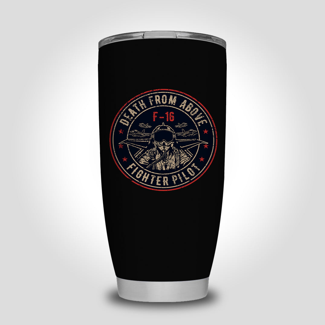 Fighter Jet 16 - Death From Above Designed Tumbler Travel Mugs