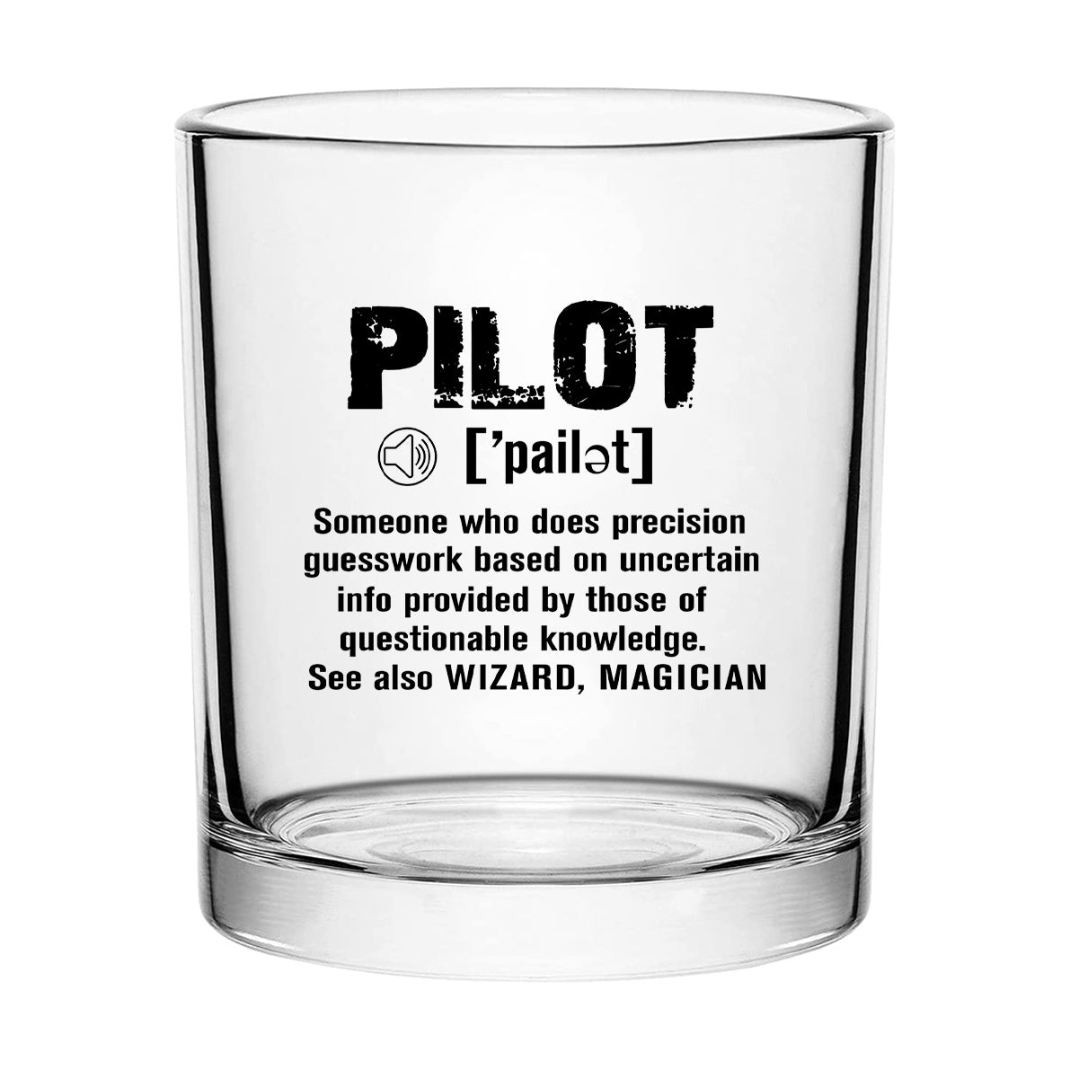 Pilot [Noun] Designed Special Whiskey Glasses