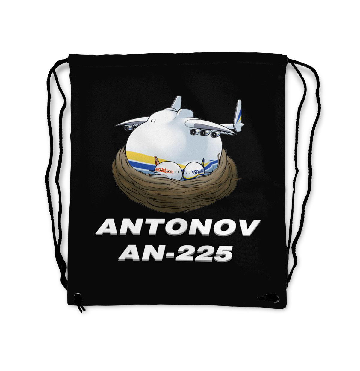 Antonov AN-225 (22) Designed Drawstring Bags