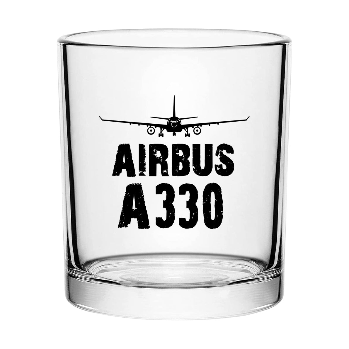 Airbus A330 & Plane Designed Special Whiskey Glasses