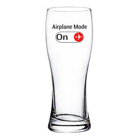 Thumbnail for Airplane Mode On Designed Pilsner Beer Glasses