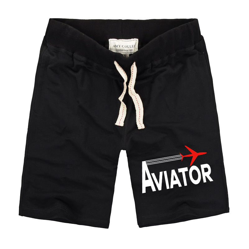 Aviator Designed Cotton Shorts
