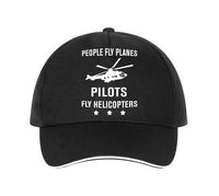 Thumbnail for People Fly Planes Pilots Fly Helicopters Designed Hats Pilot Eyes Store Black 