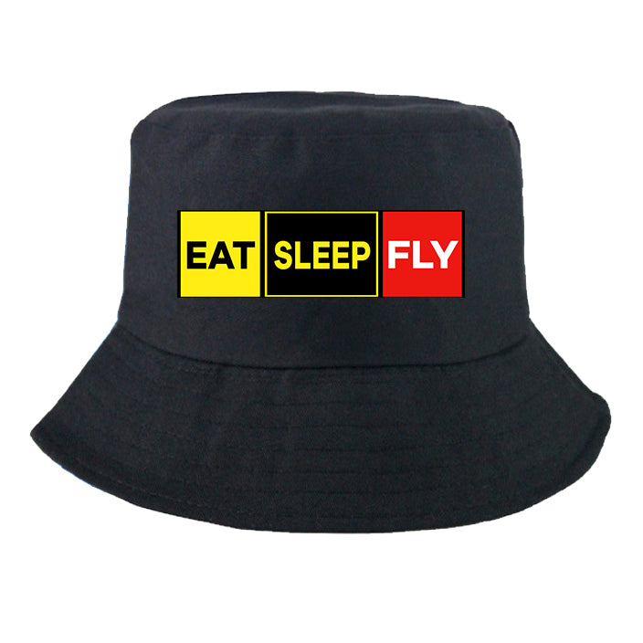 Eat Sleep Fly (Colourful) Designed Summer & Stylish Hats