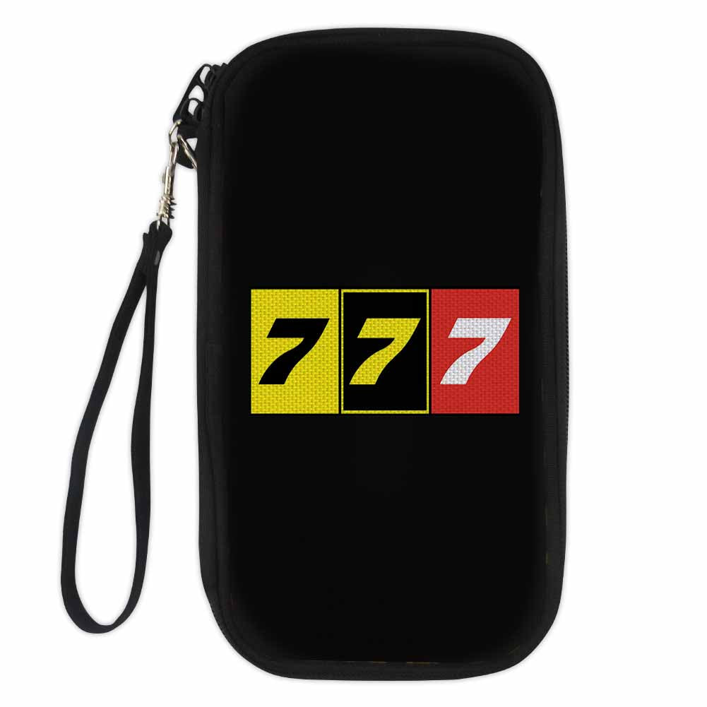 Flat Colourful 777 Designed Travel Cases & Wallets