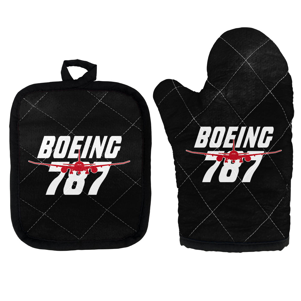 Amazing Boeing 787 Designed Kitchen Glove & Holder