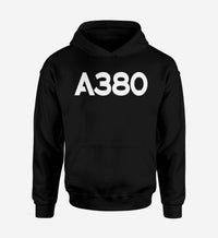 Thumbnail for A380 Flat Text Designed Hoodies