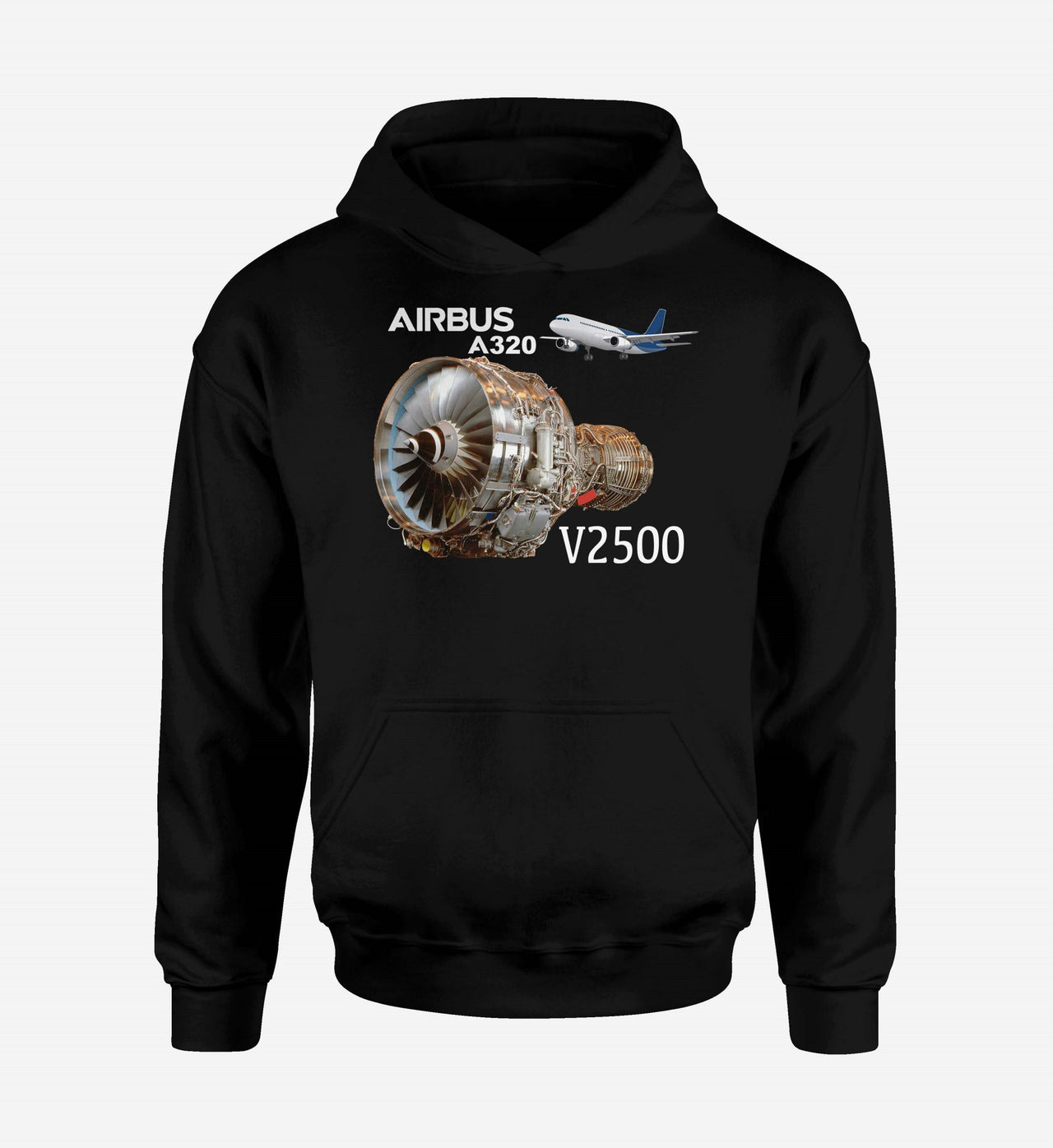 Airbus A320 & V2500 Engine Designed Hoodies