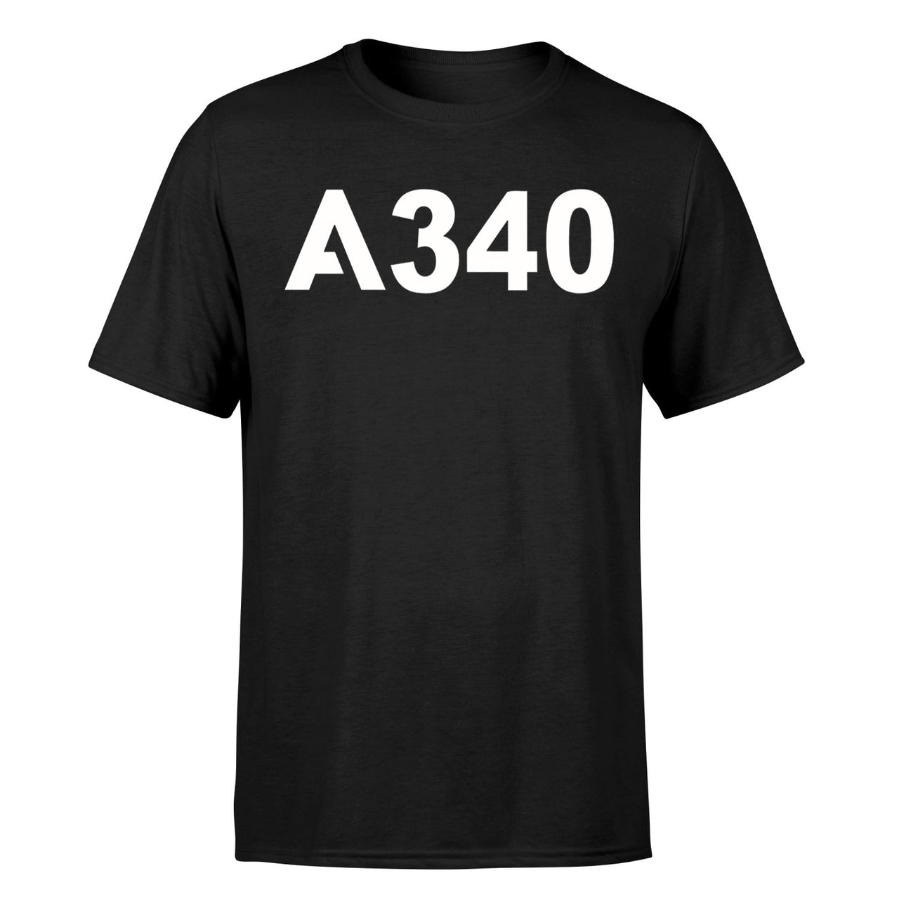 A340 Flat Text Designed T-Shirts