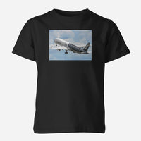 Thumbnail for Departing Airbus A350 (Original Livery) Designed Children T-Shirts