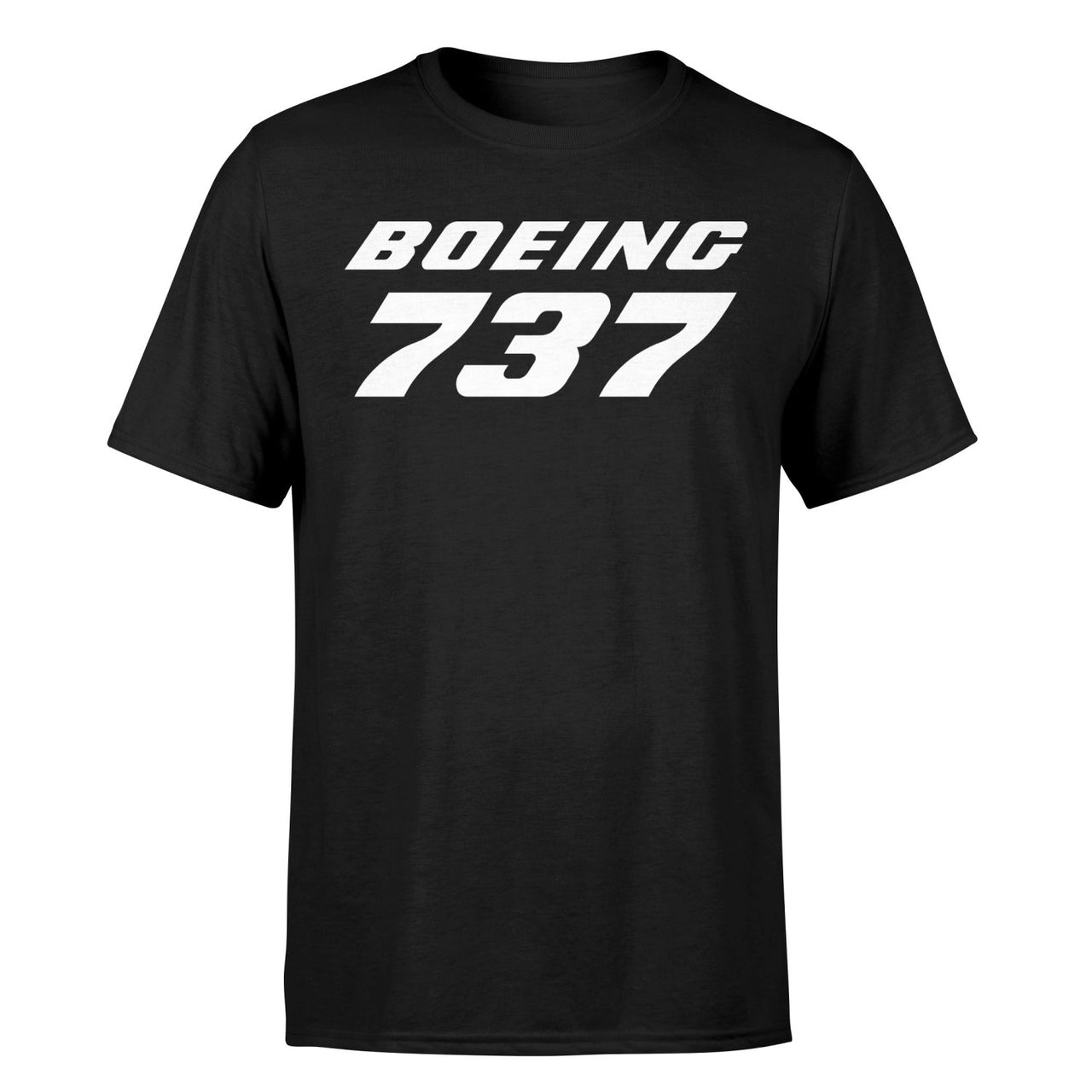 Boeing 737 & Text Designed T-Shirts