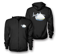 Thumbnail for Antonov 225 (3) Designed Zipped Hoodies