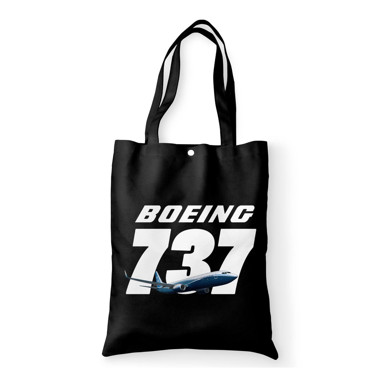 Super Boeing 737+Text Designed Tote Bags