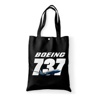 Thumbnail for Super Boeing 737+Text Designed Tote Bags