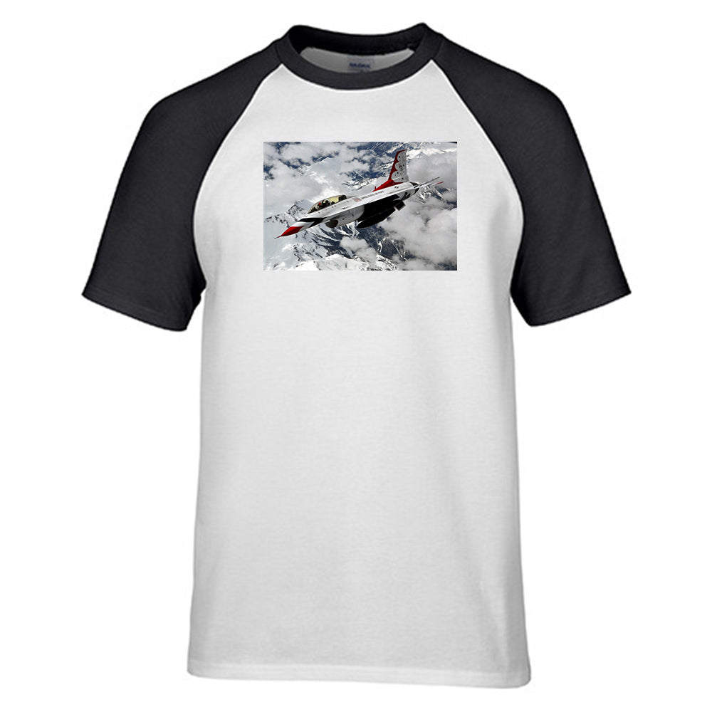 US Air Force Show Fighter Jet 16 Designed Raglan T-Shirts