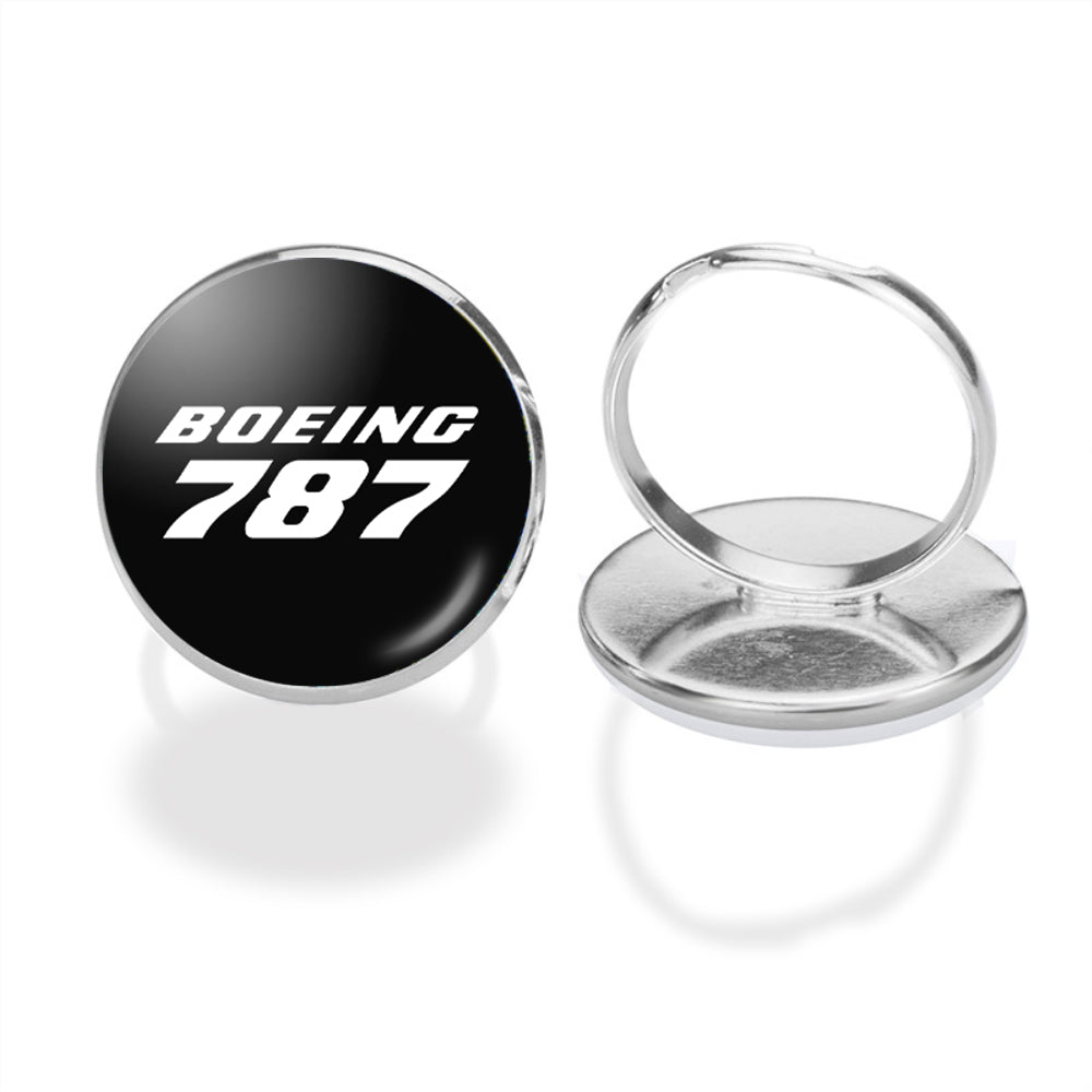 Boeing 787 & Text Designed Rings