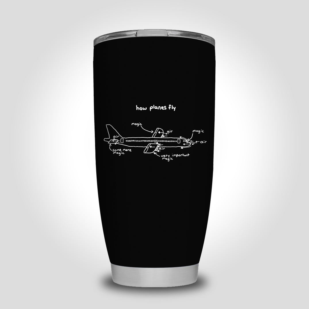 How Planes Fly Designed Tumbler Travel Mugs