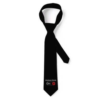 Airplane Mode On aviation design on premium silk blend tie.