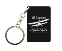 Thumbnail for Life is a journey Enjoy the Flight Designed Key Chains