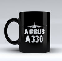 Thumbnail for Airbus A330 & Plane Designed Black Mugs