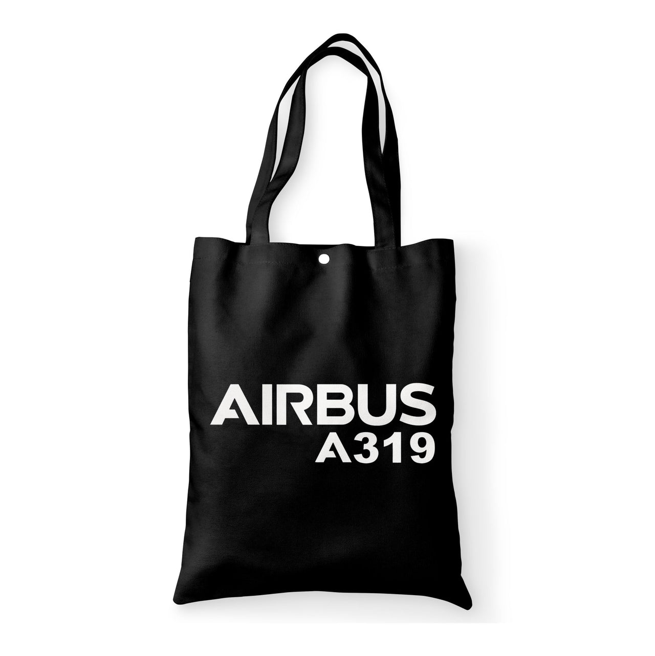 Airbus A319 & Text Designed Tote Bags
