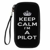 Thumbnail for Keep Calm I'm a Pilot Designed Travel Cases & Wallets