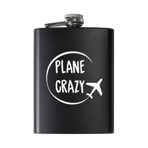 Plane Crazy Designed Stainless Steel Hip Flasks