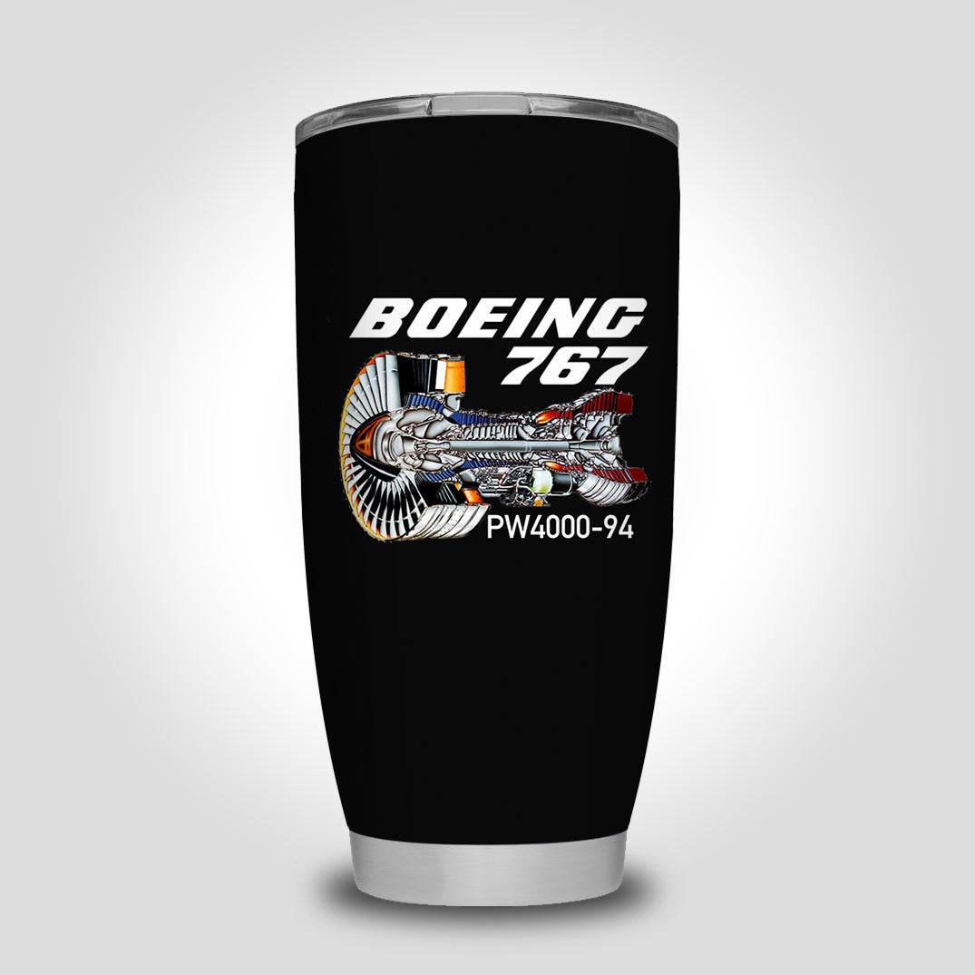 Boeing 767 Engine (PW4000-94) Designed Tumbler Travel Mugs