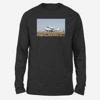 Thumbnail for Boeing 747 Carrying Nasa's Space Shuttle Designed Long-Sleeve T-Shirts
